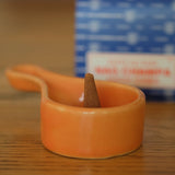 Orange Ceramic Incense and Resin Burner