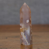 Cherry Blossom Agate Crystal Tower