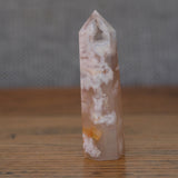 Cherry Blossom Agate Crystal Tower