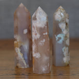 Cherry Blossom Agate Crystal Tower