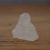 Clear Quartz Crystal Laughing Buddha