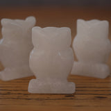 Clear Quartz Crystal Owl