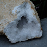 Clear Quartz Crystal Geode Pair