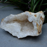 Clear Quartz Crystal Cut Pair Geode