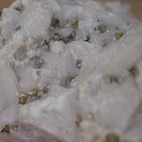 Clear Quartz with Pyrite Crystal Cluster