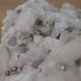 Clear Quartz with Pyrite Crystal Cluster