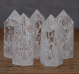 Crackle Quartz Crystal Tower