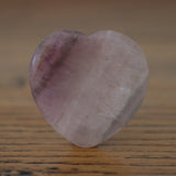 Fluorite Crystal Heart Worry Stone