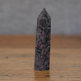 Garnet in Arfvedsonite Crystal Tower