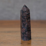 Garnet in Arfvedsonite Crystal Tower