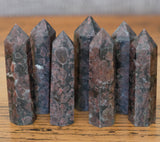 Garnet in Arfvedsonite Crystal Tower