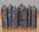 Garnet in Arfvedsonite Crystal Tower