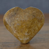 Golden Healer Quartz Crystal Heart