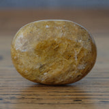 Golden Healer Quartz Crystal Palm Stone