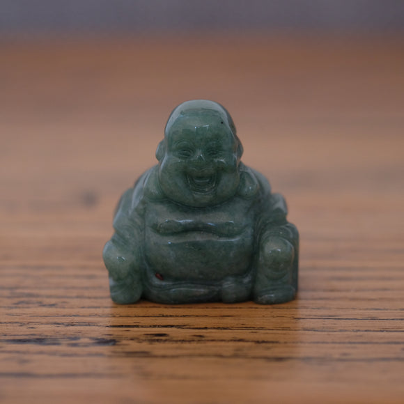 Green Aventurine Crystal Laughing Buddha