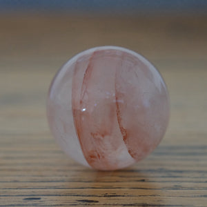 Hematoid Quartz Crystal Sphere