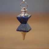 Lapis Lazuli Crystal Pyramid Pendulum