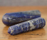 Lapis Lazuli Faceted Crystal Massage Wand