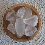 Lemurian Quartz Crystal Raw Rough Chunk