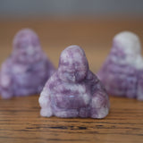 Lepidolite Crystal Laughing Buddha
