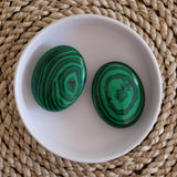 Malachite crystal Palm Stone