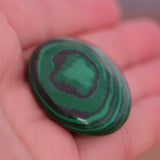 Malachite crystal Palm Stone