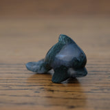 Moss Agate Crystal Dolphin