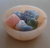 Orange Selenite Crystal Bowl