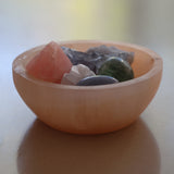 Orange Selenite Crystal Bowl