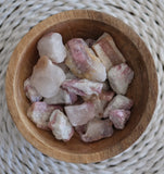 Pink Tourmaline in Quartz Mini Raw Rough Crystal Chunk