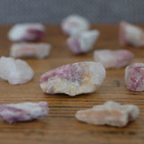 Pink Tourmaline in Quartz Mini Raw Rough Crystal Chunk