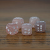 Rose Quartz Crystal Dice