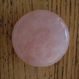 Rose Quartz Crystal Disc Palm Stone