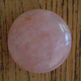 Rose Quartz Crystal Disc Palm Stone