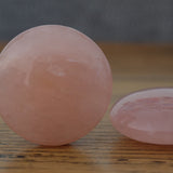 Rose Quartz Crystal Disc Palm Stone