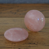 Rose Quartz Crystal Disc Palm Stone