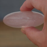 Rose Quartz Crystal Disc Palm Stone