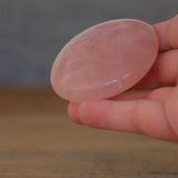 Rose Quartz Crystal Disc Palm Stone