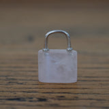 Rose Quartz Crystal Lock and Key