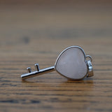 Rose Quartz Crystal Lock and Key
