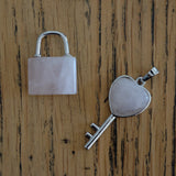 Rose Quartz Crystal Lock and Key