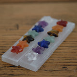 Selenite Crystal Star Chakra Wand