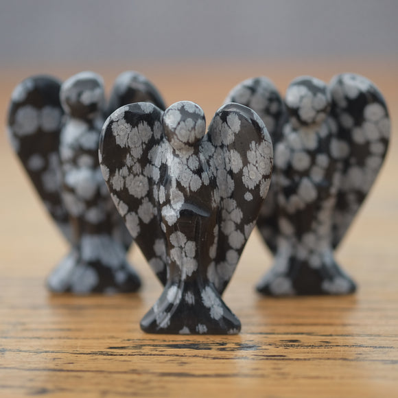 Snowflake Obsidian Crystal Angel