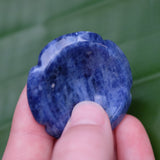 Sodalite Flower Crystal Worry Stone