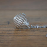 Spiral Crystal Holder with Chain
