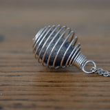 Spiral Crystal Holder with Chain