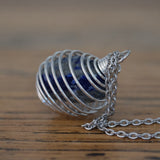 Spiral Crystal Holder with Chain