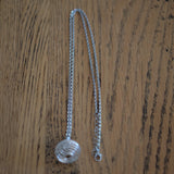 Spiral Crystal Holder with Chain