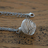 Spiral Crystal Holder with Chain