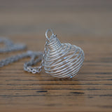 Spiral Crystal Holder with Chain
